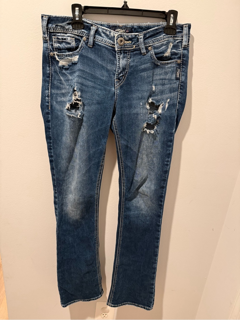 Silver Elyse Slim Bootcut Jeans